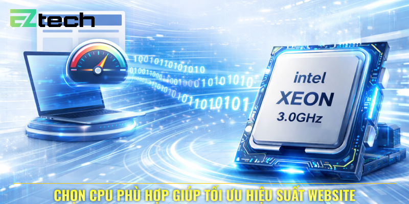 Chọn CPU phù hợp giúp tối ưu hiệu suất website