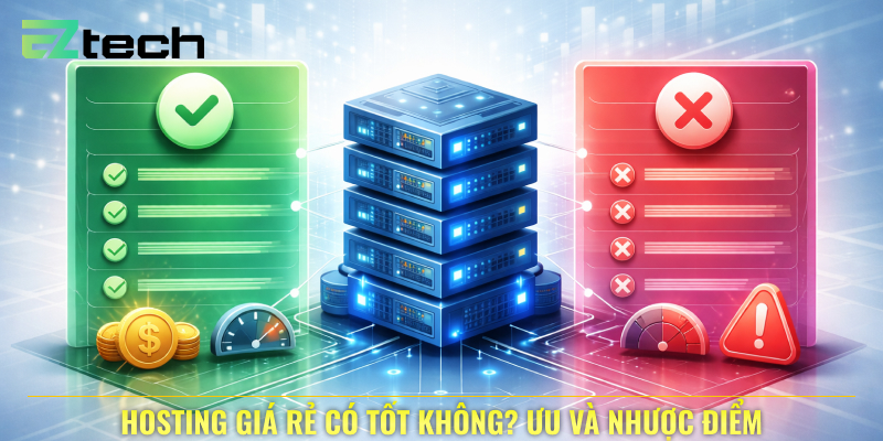 Hosting giá rẻ có tốt không? Ưu và nhược điểm