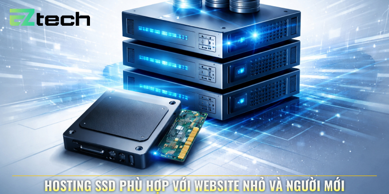 Hosting SSD phù hợp với website nhỏ và người mới